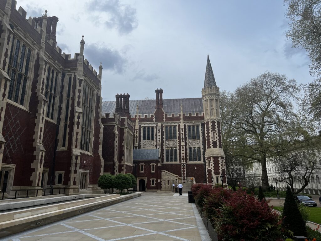 An external view of The Great Hall at Lincoln's Inn Fields where the ICC C4DTI Awards ceremony was held.