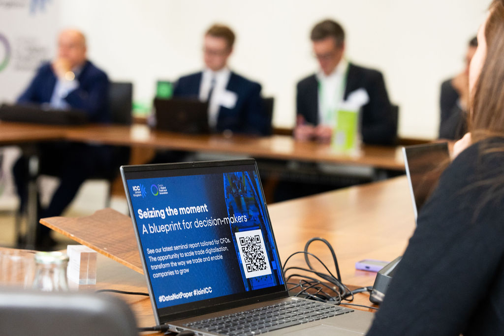 A shot of a laptop screen during one of the ICC C4DTI Conference 2024 breakout sessions